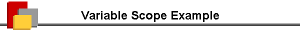 Variable Scope Example